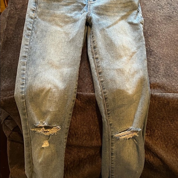 Brand new mom jeans size 5 & 3 pairs used skinny jeans size 5 & joggers s - Picture 4 of 6
